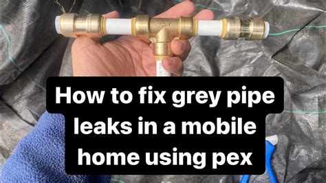 sewage leak under mobile home|How To Repair A Water Leak Under A Mobile Home